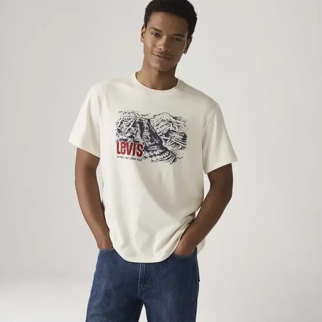 Camiseta Levis Relaxed Off White