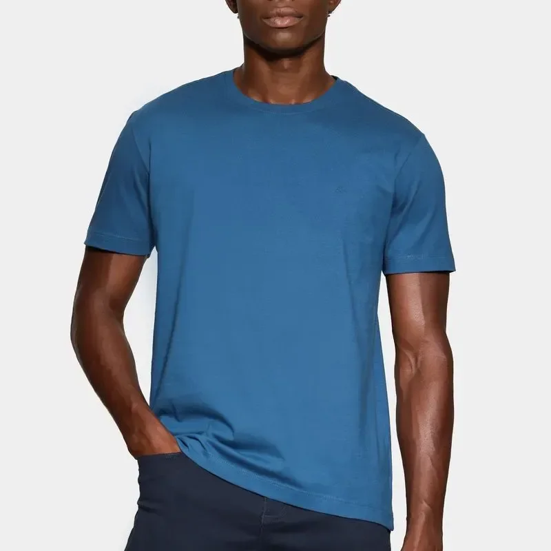 Camiseta Aramis Manga Curta Bordado