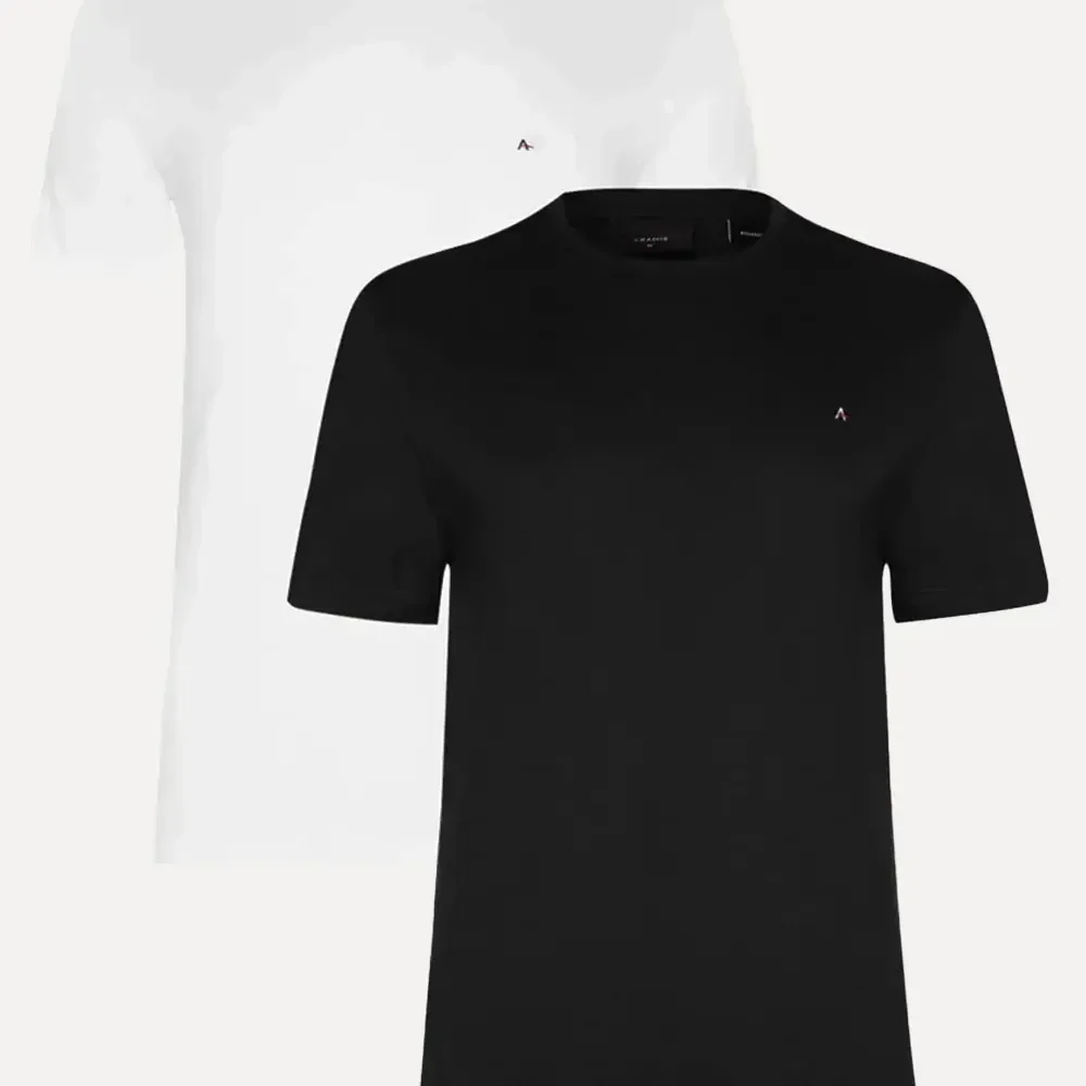 Kit 2 Camisetas Aramis Basic Lisa Preta/branca