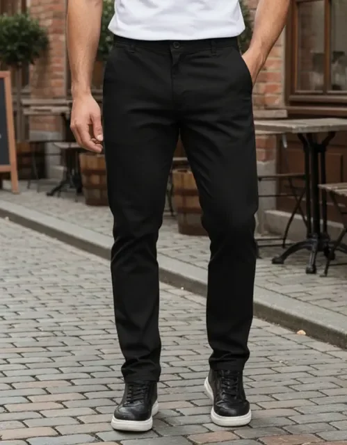 ⚫️ Calça Sarja Skinny Masculina Em Alfaiataria Premium Lycra