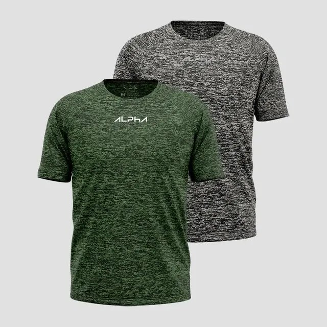 ⚫️ Kit 2 Camisetas New Fluid Masculina Dry Alpha