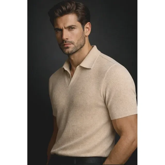 Camisa Polo Tricô Manga Curta - várias cores