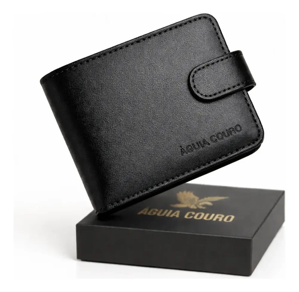 ⚫️ Carteira Masculina Legítimo Águia Couro