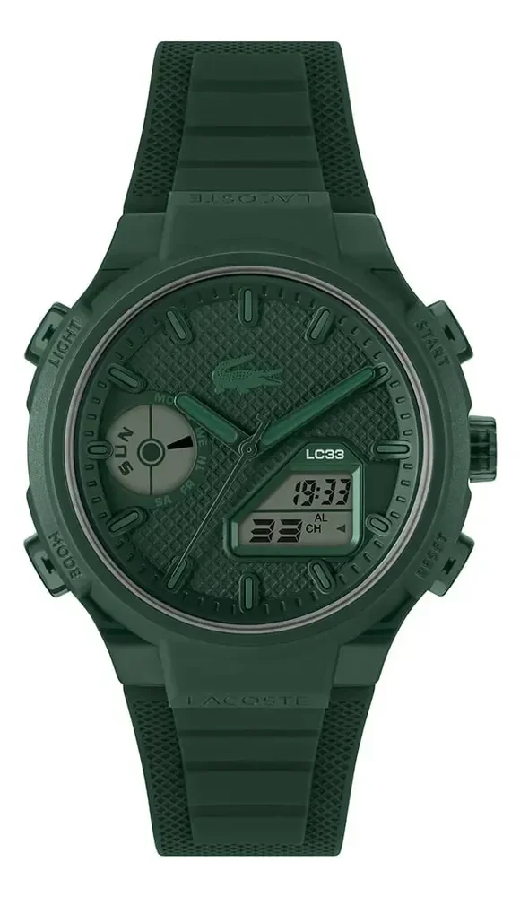 Relógio Lacoste LC33 Masculino de Borracha Verde