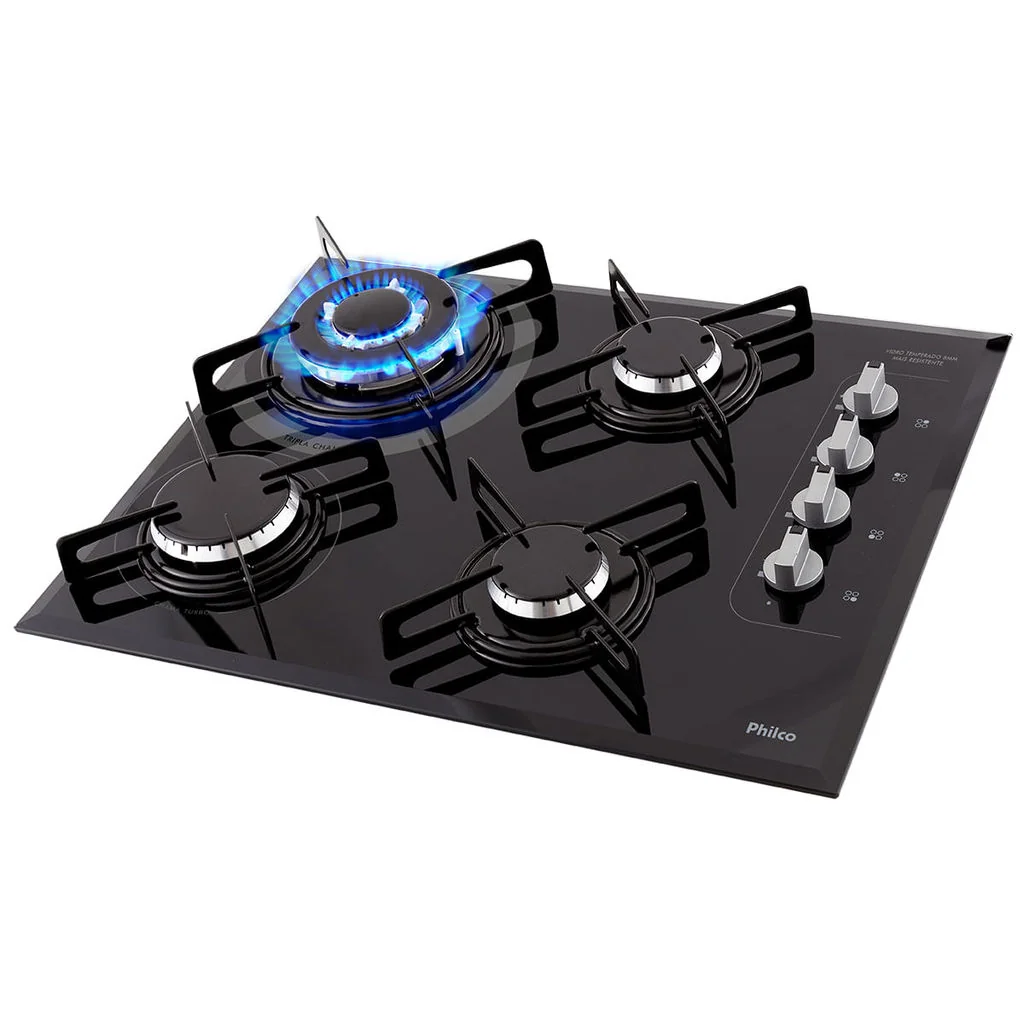 ✨Cooktop a Gás Philco 4 Queimadores Superautomático PCT04TC Bivolt✨️