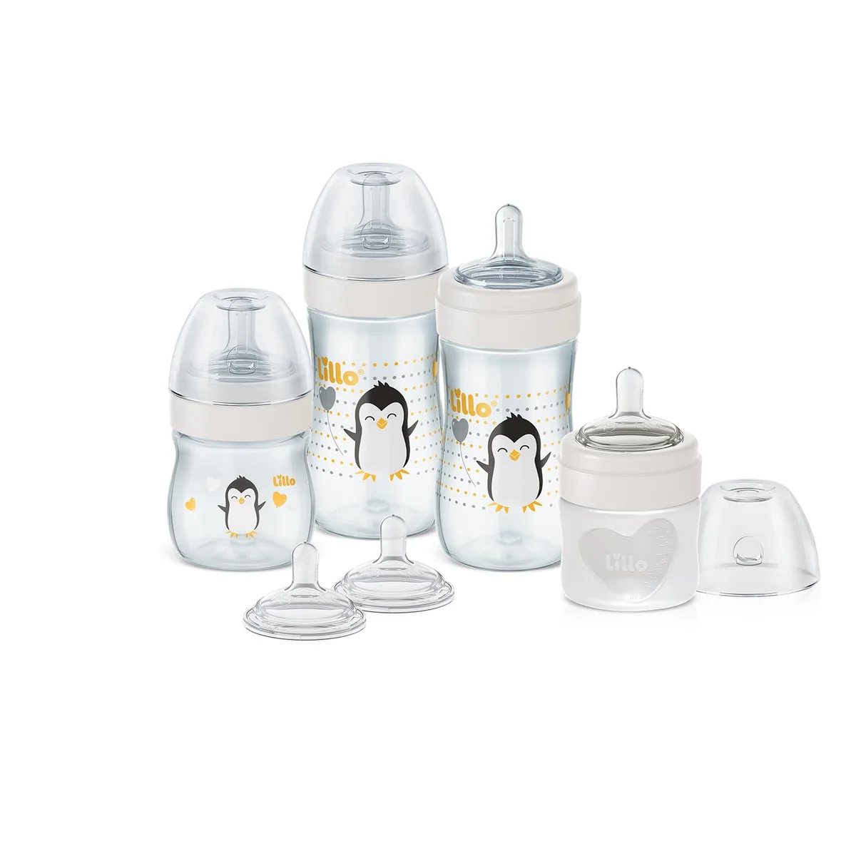 ✨Kit de Mamadeiras e Bicos Super Evolution Lillo - 80ml, 150ml e 300ml✨️