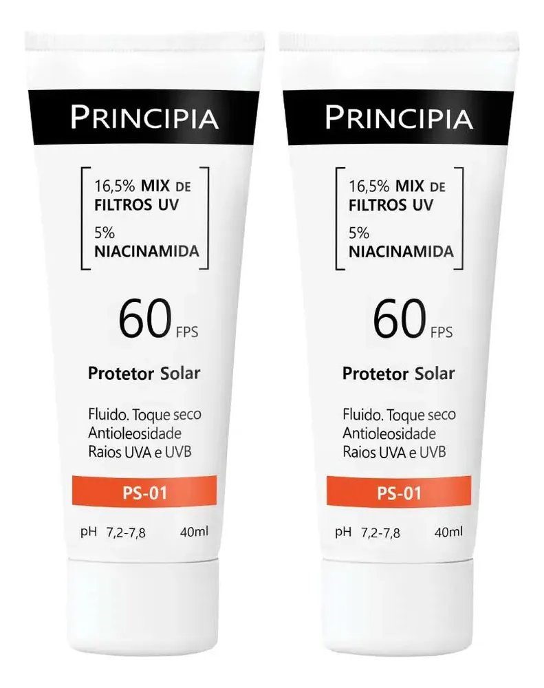 Principia Kit 2 Protetores Solar Facial PS-01 FPS60
