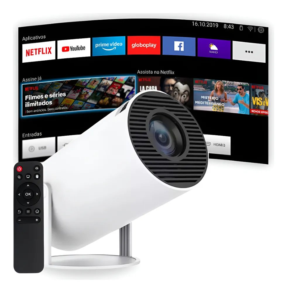 🔥Projetor Portátil 4k Hd Android 11.0 Smart Wifi 5g