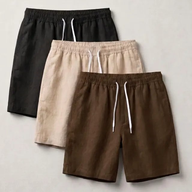 ⚫️ Kit 3 Short Mauricinho Linho