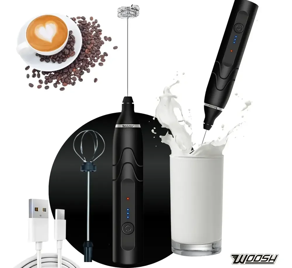 Mixer Elétrico Portátil 2 Em 1 Recarregável Potente Misturador De Bebidas