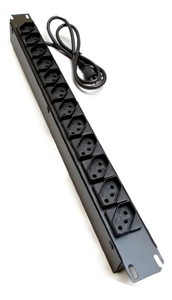 Régua 12 Tomadas Rack 19 Polegadas Profissional Extensão