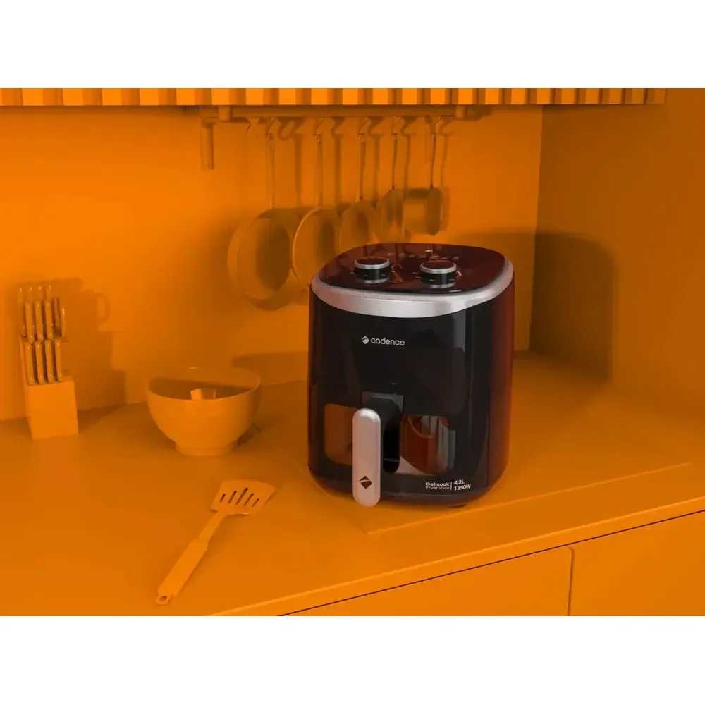 Fritadeira Cadence Sem Óleo 4,2L Com Visor 127v