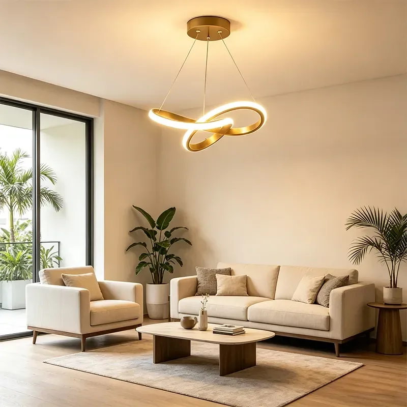 Lustre Pendente Led Moderno 3 Cores Bivolt 24cm Sala Quarto