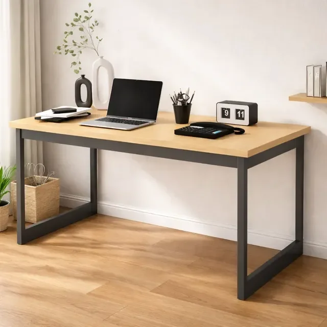 Mesa Escritório Industrial 150x60 Reforçado Ferro Homeoffice