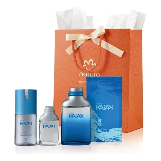 Kit Natura Kaiak - Perfume 100ml - Miniatura 25ml - Desodorante 100ml