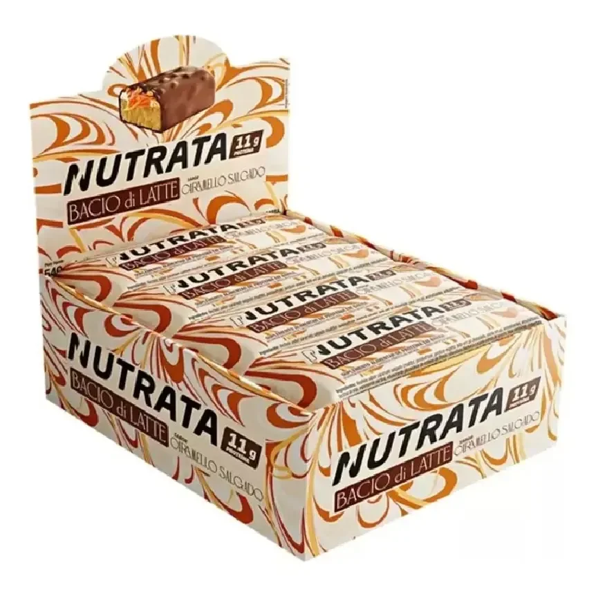 ✨Barra Bacio Di Latte Caramelo Salgado - Nutrata Kit C/12 Un. Caramelo Salgado✨️