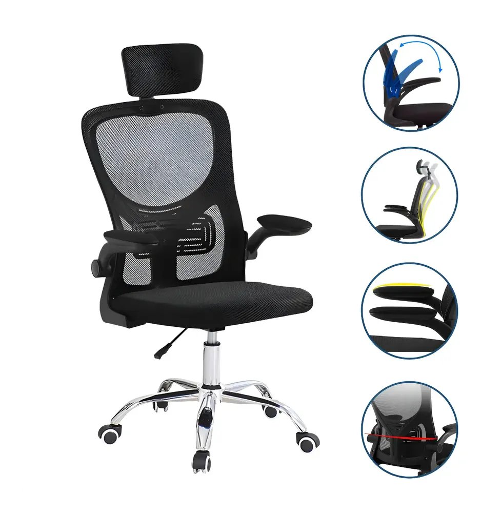 Cadeira De Escritório Até 150kg Executiva Presidente Office Preto - Luxo Premium Assento E Encosto…