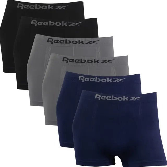 Kit 6 Cuecas Boxer Reebok