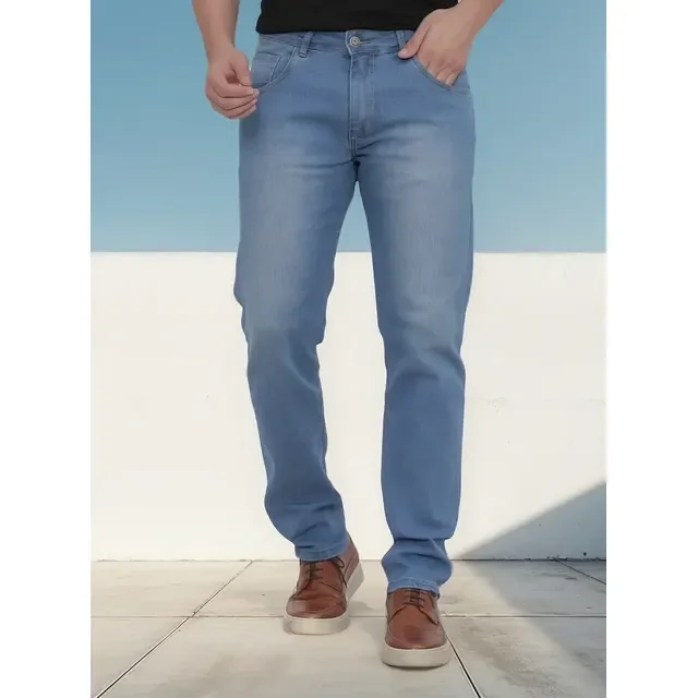 Calça Jeans Tradicional Corte Reto