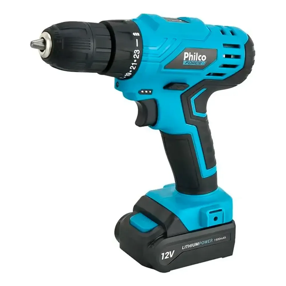 Furadeira e Parafusadeira Sem Fio Philco 12v
