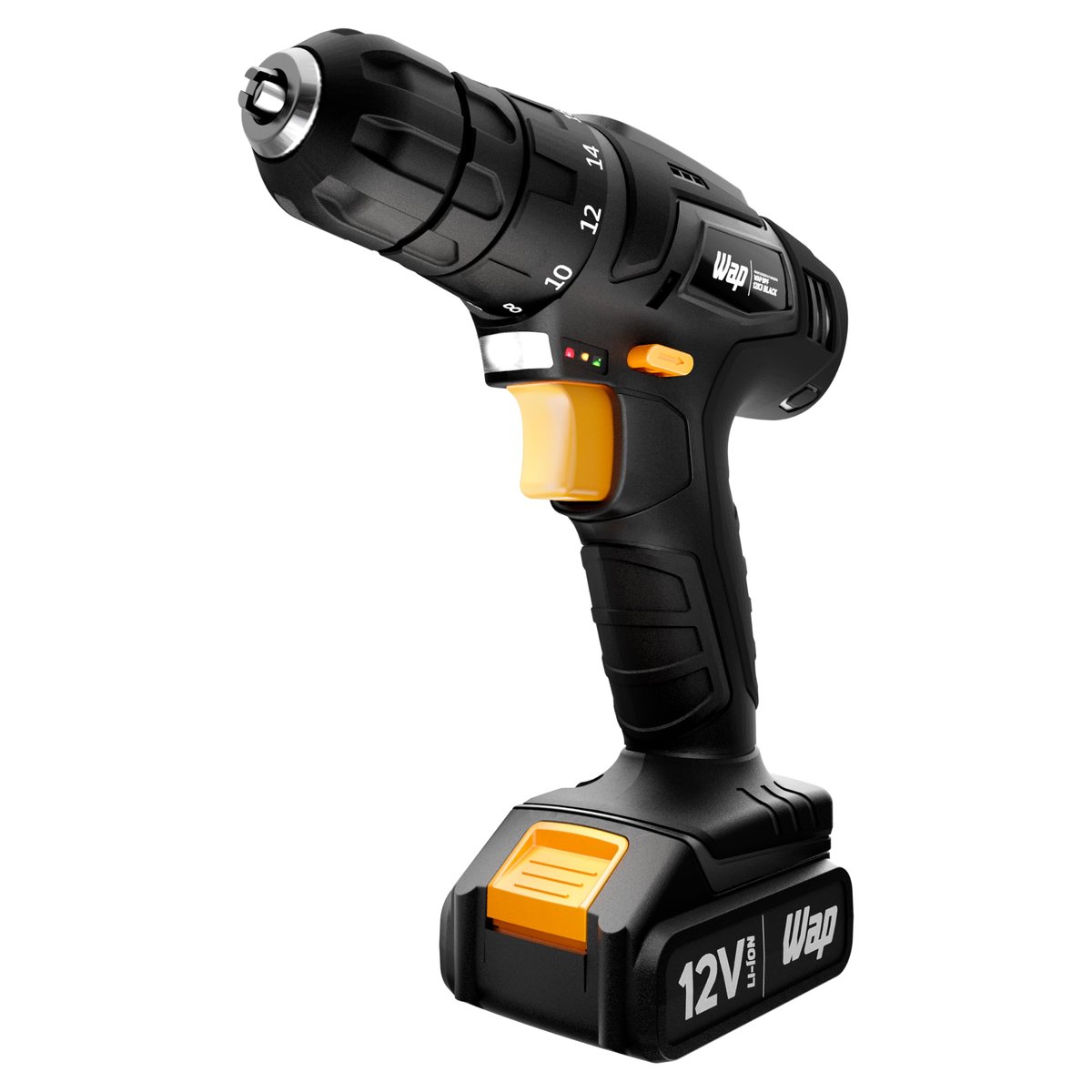 WAP Parafusadeira e Furadeira a Bateria Li-Ion 12V BPF 12K3 BLACK Carregador Bivolt com Maleta e…