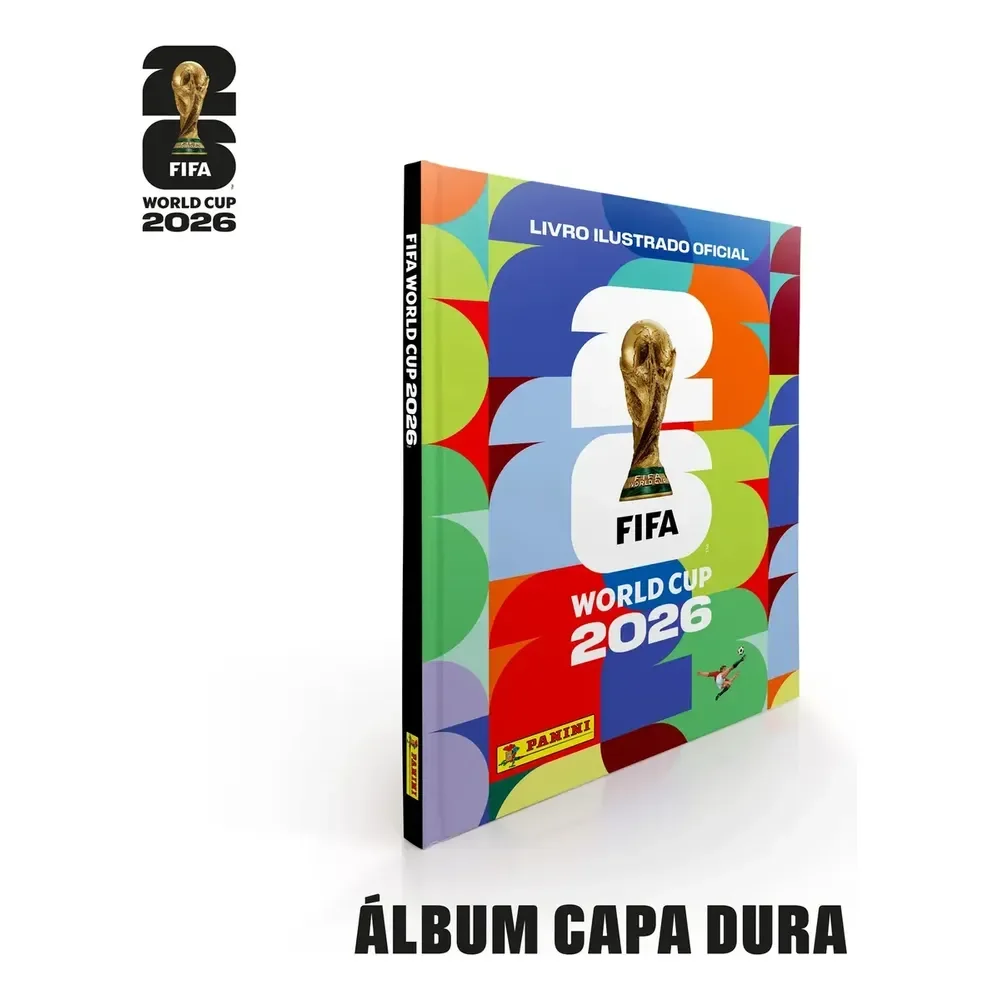 Álbum de Figurinhas Copa Do Mundo Fifa 2026 Capa Dura
