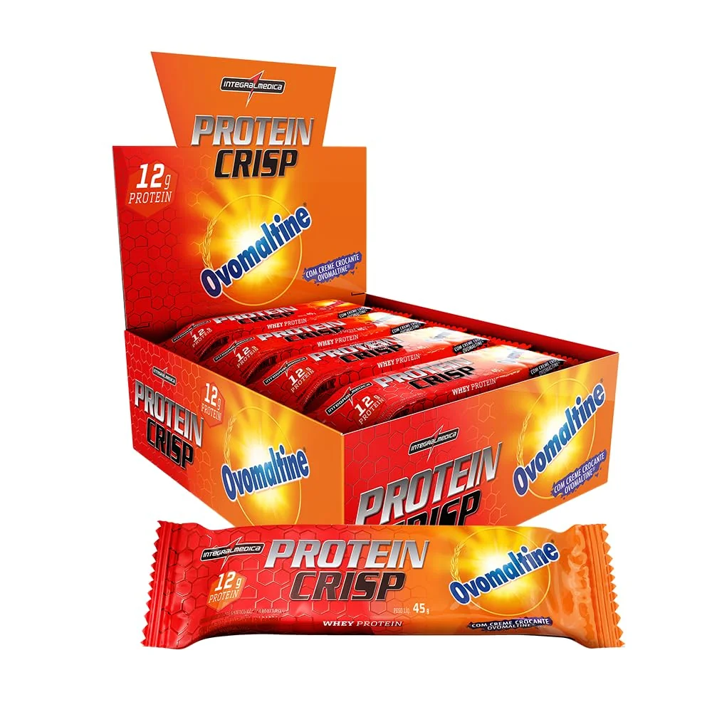 ESSA BARRINHA É PERFEITAAA 🍫🤌🏼 Integralmedica Whey Protein Crisp Bar Ovomaltine 12 Unidades