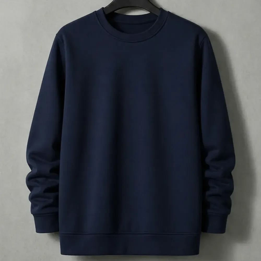 Kit com 2 Moletom Blusa Frio Gola Careca