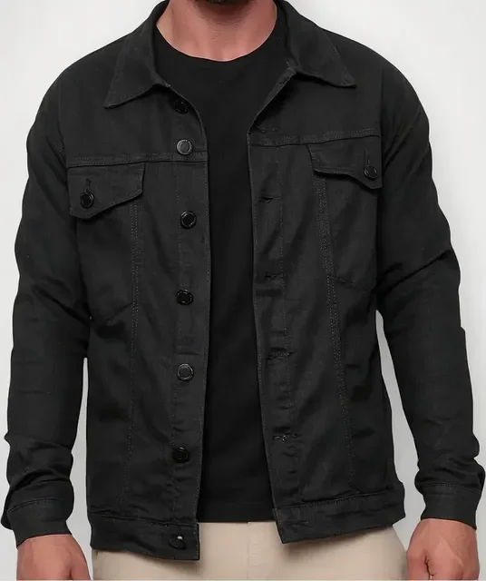Jaqueta Masculina Sarja Jeans Slim