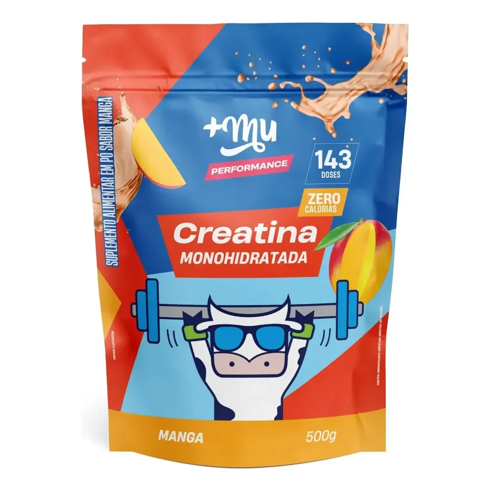 ✨Creatina Refil 500g Performance 100% Pura Sabor Manga +mu✨️