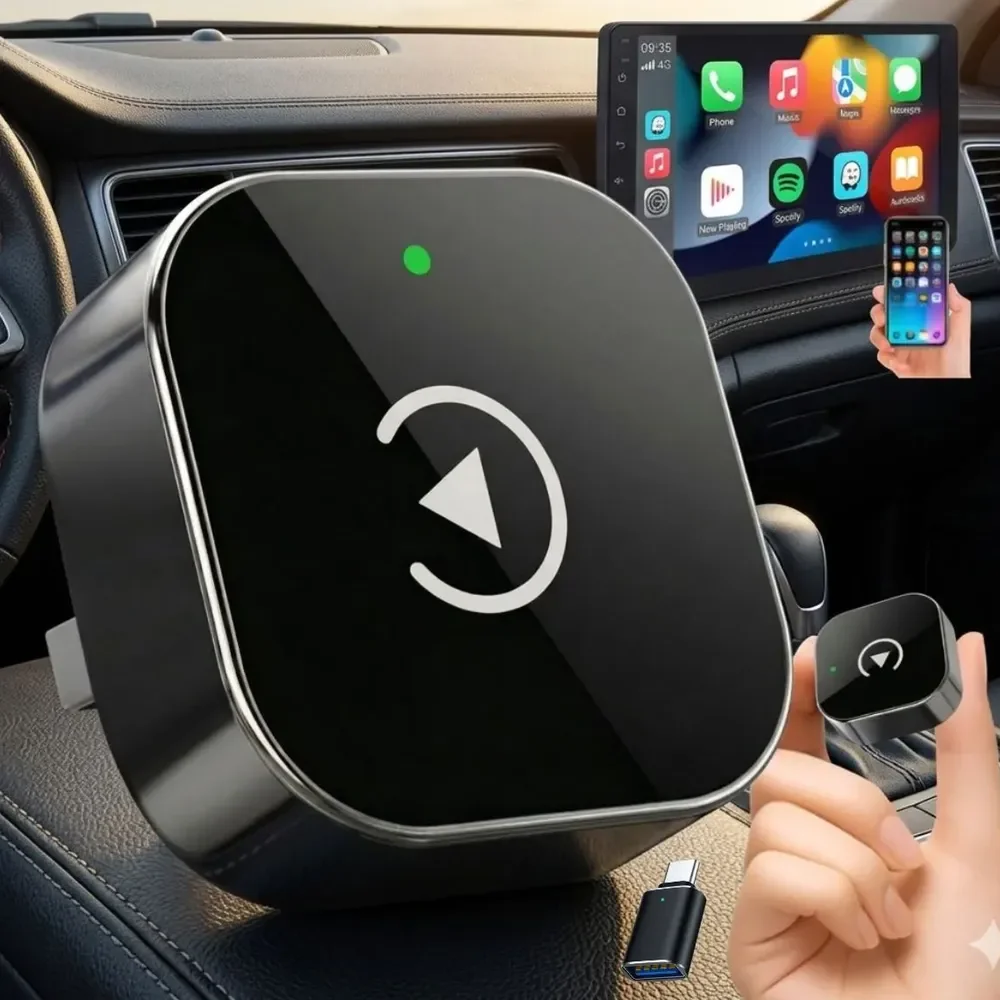 Adaptador Sem Fio Car Play 2 Em 1