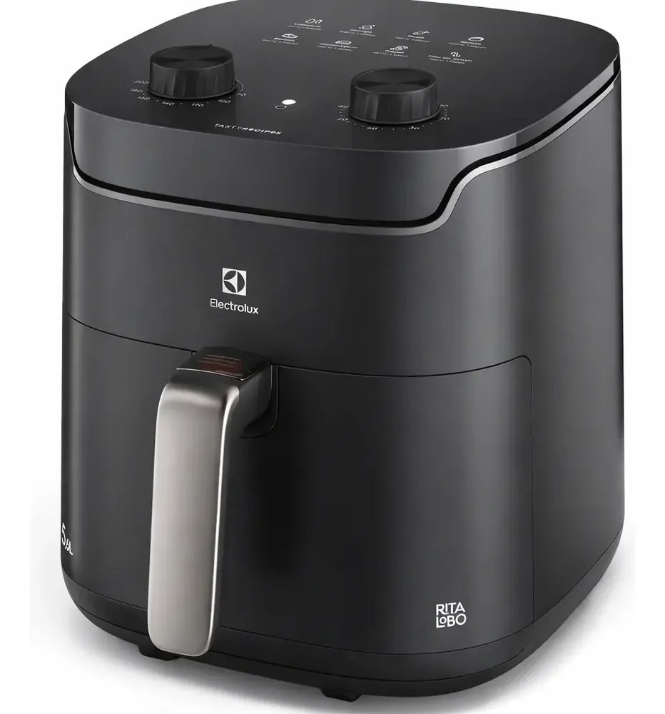 Fritadeira Eletrica Electrolux 56l 1400w Eaf40 Efficient 110v Tecnologia Air Cooking 360 Grafite…