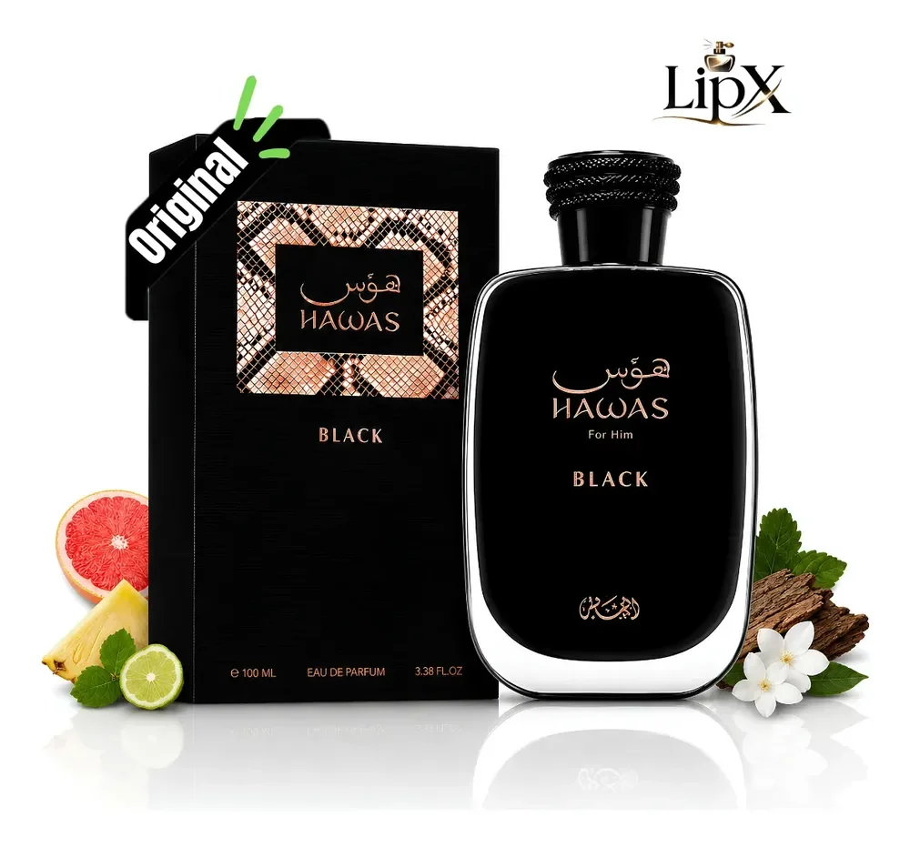 Perfume Árabe Rasasi Hawas Black EDP 100ml