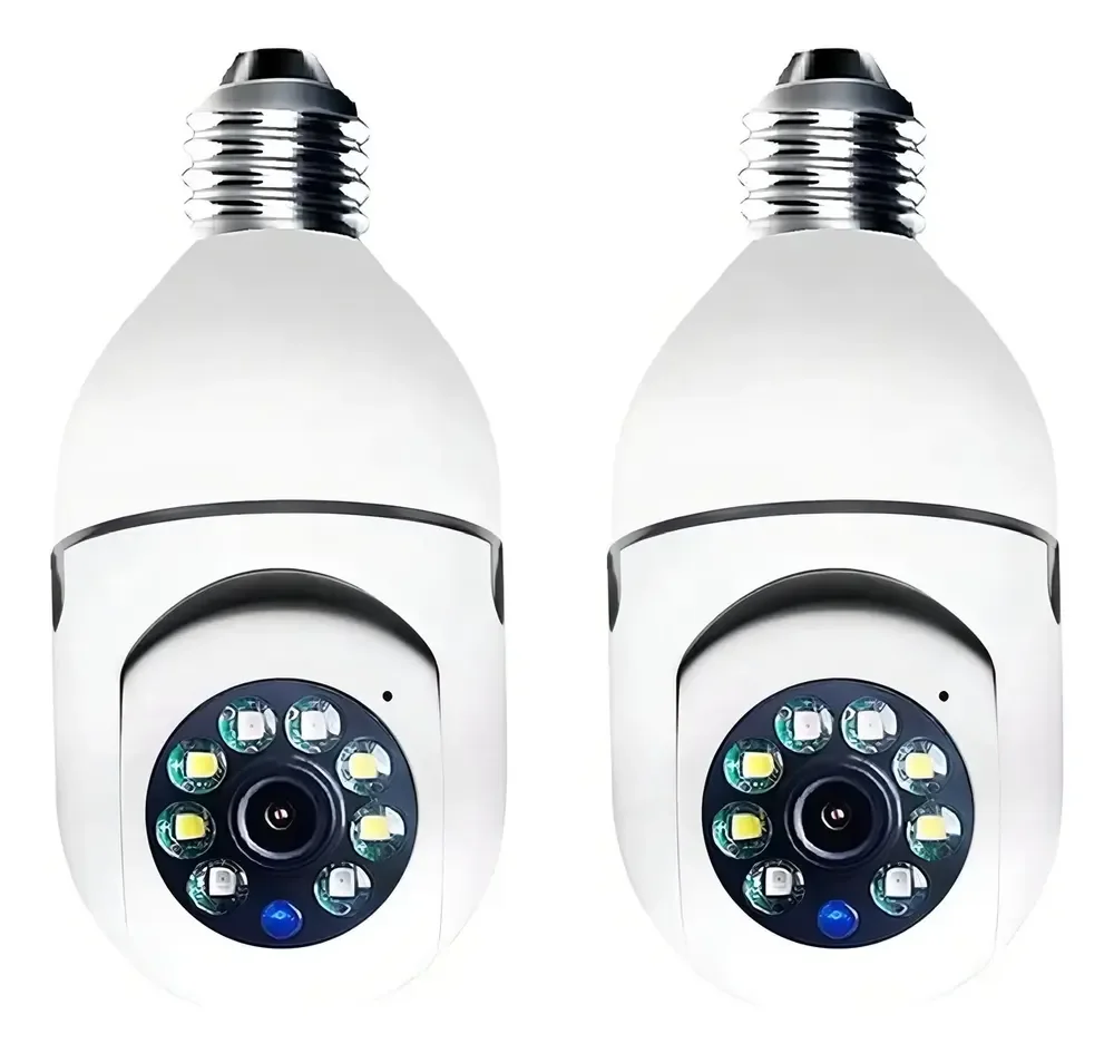 Kit 2 Câmeras Segurança Ip Wifi 360° Inteligente Full Hd