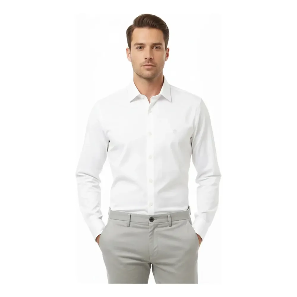 Camisa Slim Fit Polo Wear (3 cores)
