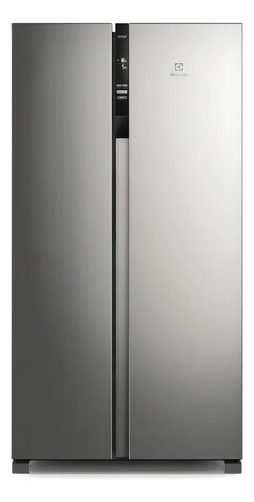 ✨Geladeira Electrolux Frost Free Inverter IS4S de 435L Efficient com AutoSense Side by Side cor inox✨️