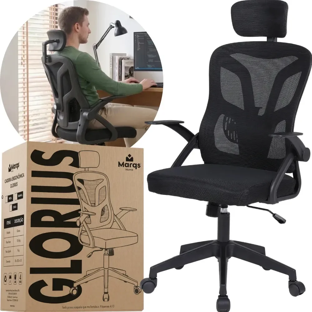 Cadeira De Escritório Ergonômica NR17