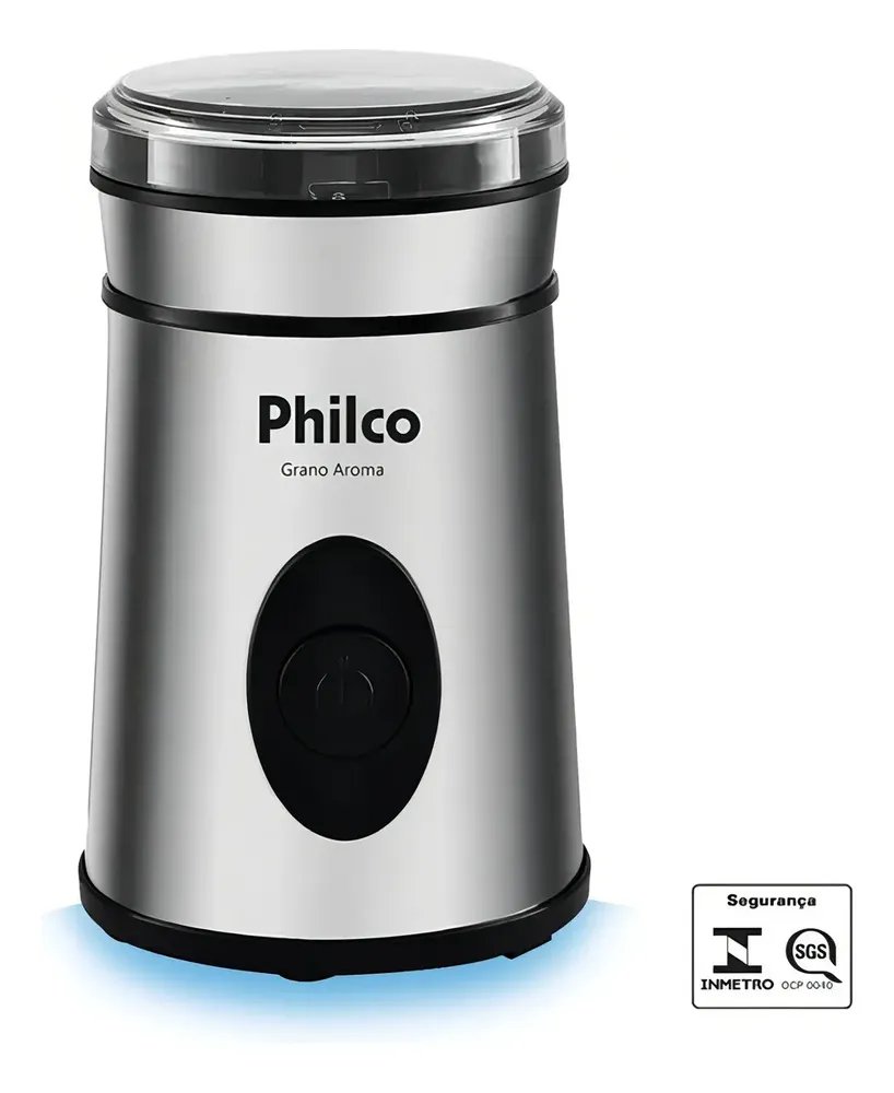 ✨Moedor De Café Philco Grano Aroma Pmc01i Cor Inox✨️