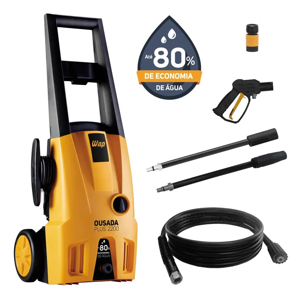 Lavadora de Alta Pressão WAP Ousada Plus 2200 1500W de Potência 1750 PSI 220v
