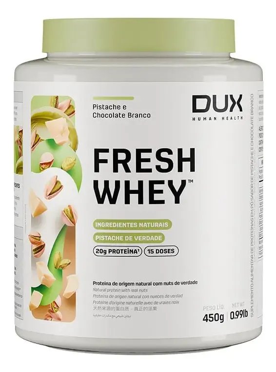 🔥Fresh Whey - 450g Dux Nutrition - Pistache e Chocolate Branco
