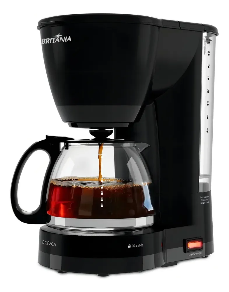 Cafeteira britânia bcf20a 20 cafés 800ml