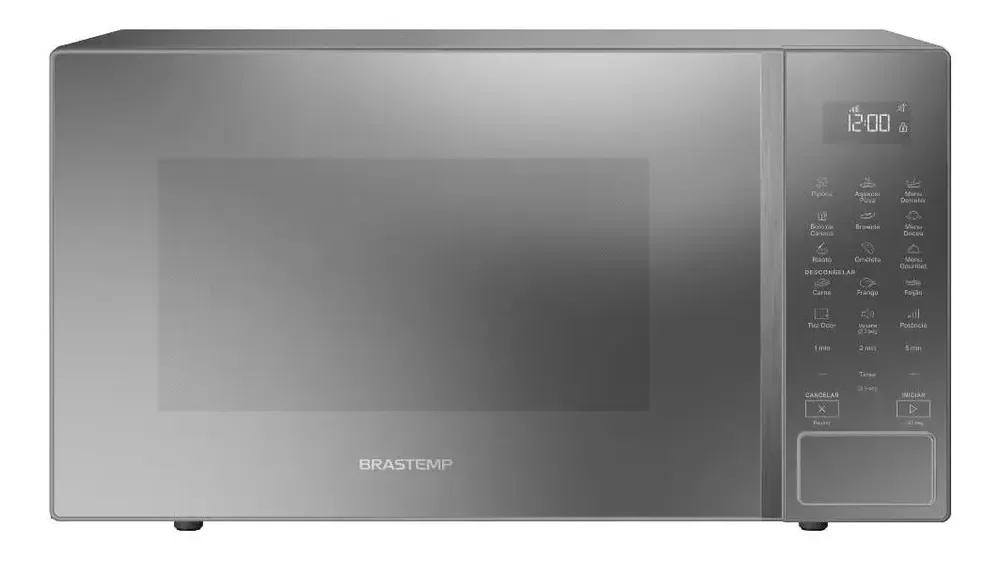 ✨Micro-ondas Brastemp 32L Cinza com Menu Gourmet - BMS46AR✨️