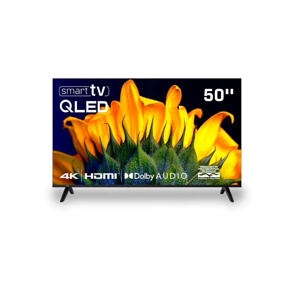 Smart TV HQ QLED 50 Polegadas HQ-QLED50SM 4K Wi-Fi