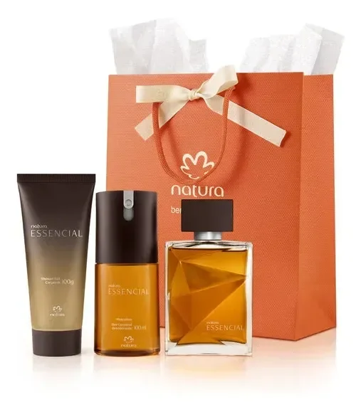 Kit Natura Essencial Clássico Tradicional Perfume 100ml | Gel Corporal 100g | Desodorante 100ml