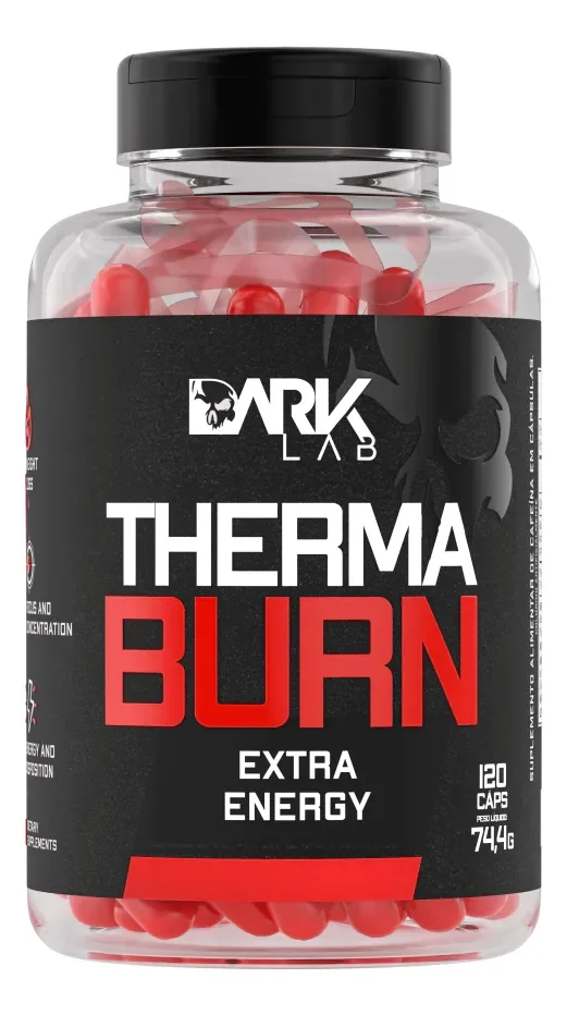 ✨Termogênico Therma Burn 210mg De Cafeína 120 Caps Dark Lab Sabor Sem sabor✨️