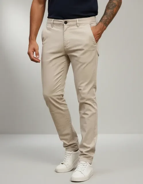 ⚫️ Calça Masculina De Sarja Premium Esporte Fino Bolso Faca