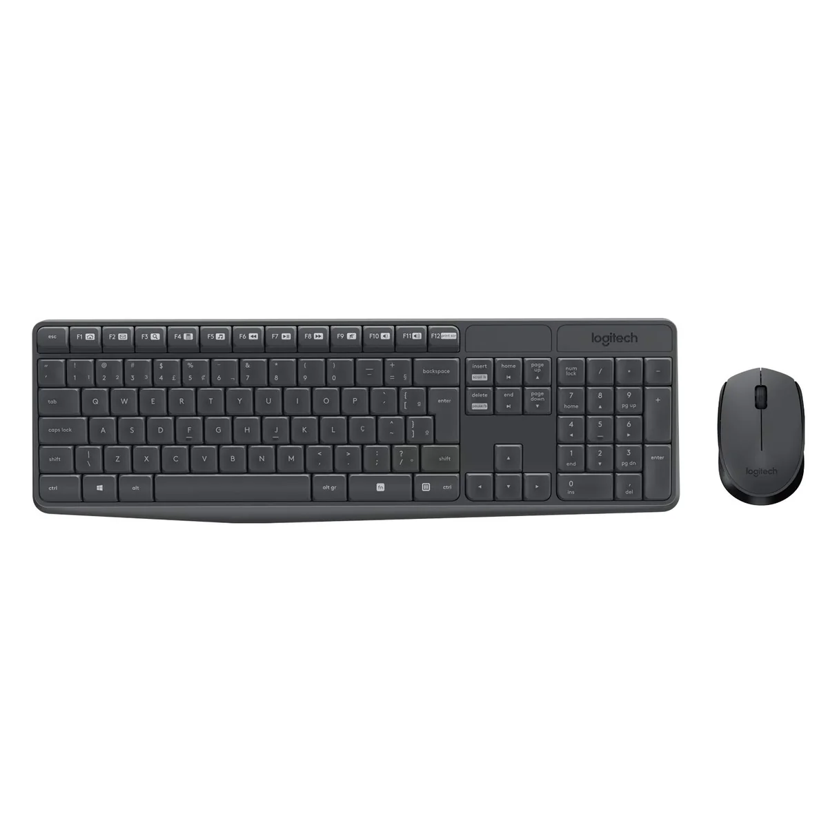 Combo Teclado e Mouse sem fio Logitech MK235 com Conexão USB, Pilhas Inclusas