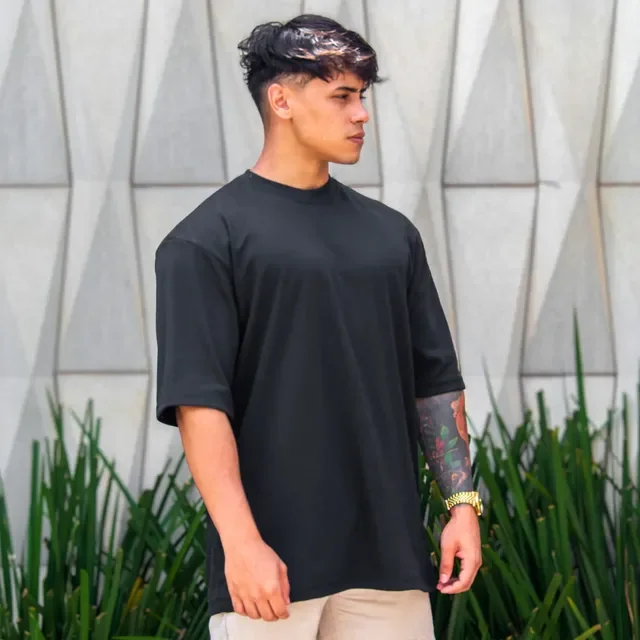 Camiseta Oversized Masculina Lisa 100% Algodão (10 CORES)