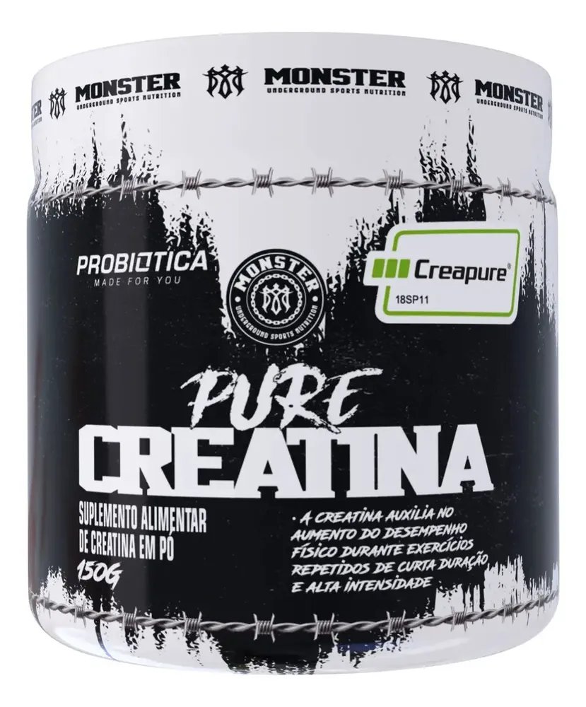 Creatina Creapure 150g Sem Sabor Probiotica