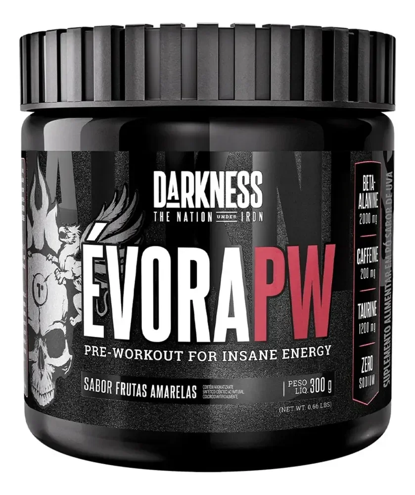 ✨Évora Pré Treino Frutas Amarelas 300g Darkness✨️